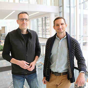 Marc and Jake standing